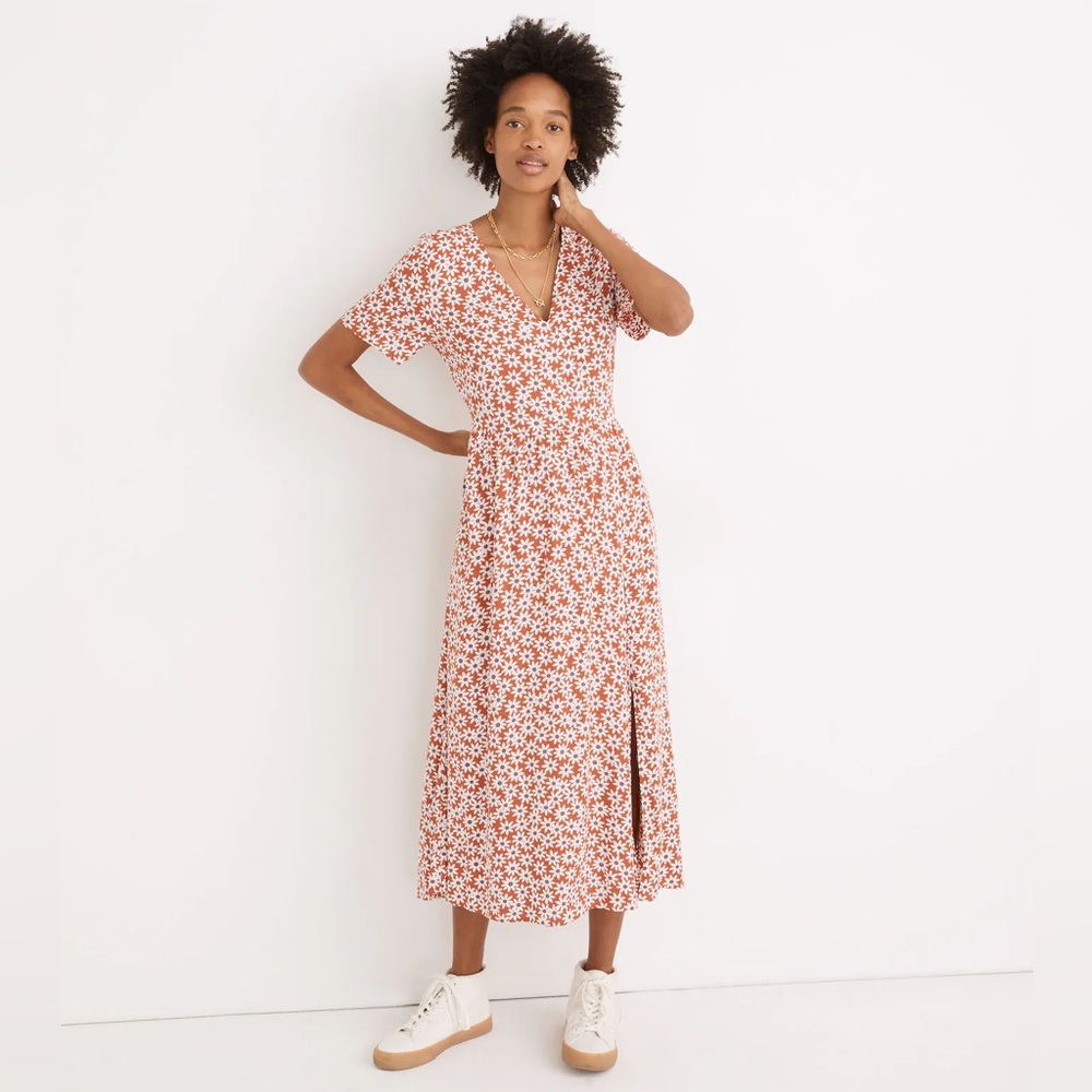 Madewell Floral Midi Dress